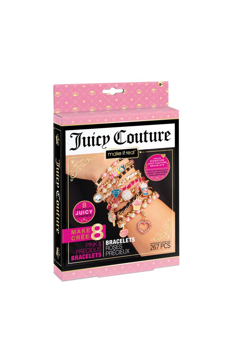 Juicy Couture Mini Pink & Precious Bracelets Kit, 8 Charm Bracelets, Main, color, Multicolored