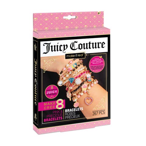 Mini Pink & Precious Bracelets Kit, 8 Charm Bracelets