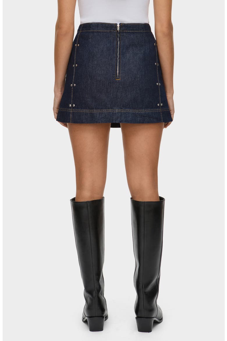 Hadley Denim Miniskirt, Alternate, color, INDIGO