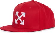 Off-White Arrows Embroidered Flat Brim Hat