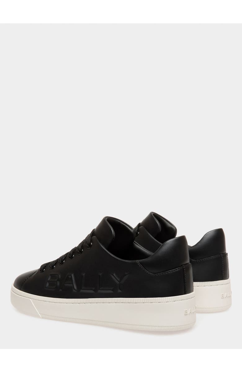 Bally Plain Leather Raise Sneaker, Alternate, color, Black