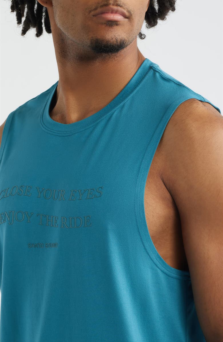 SANTO STUDIO Ryan Sheckler Edition Tempo Enjoy Graphic Tech Tank, Alternate, color, Blue