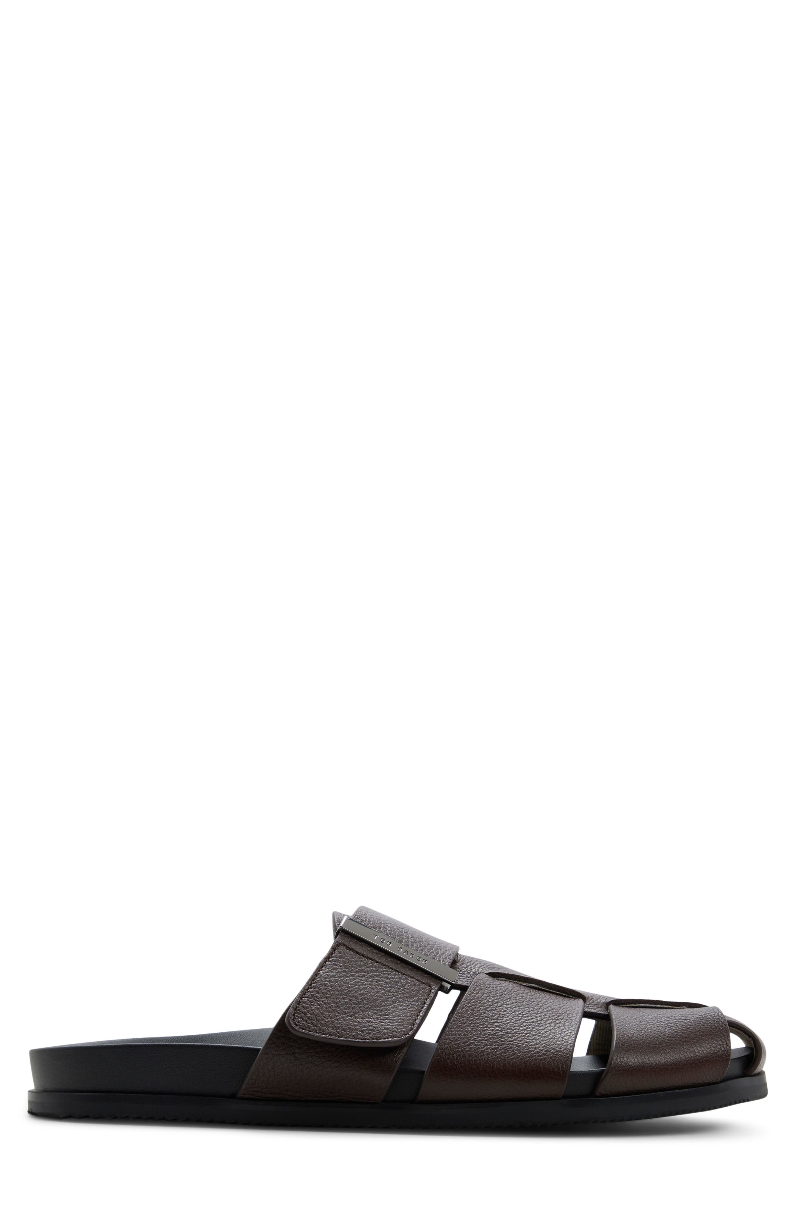 Ted Baker Brixham Slide Sandal, Alternate, color, Dark Brown