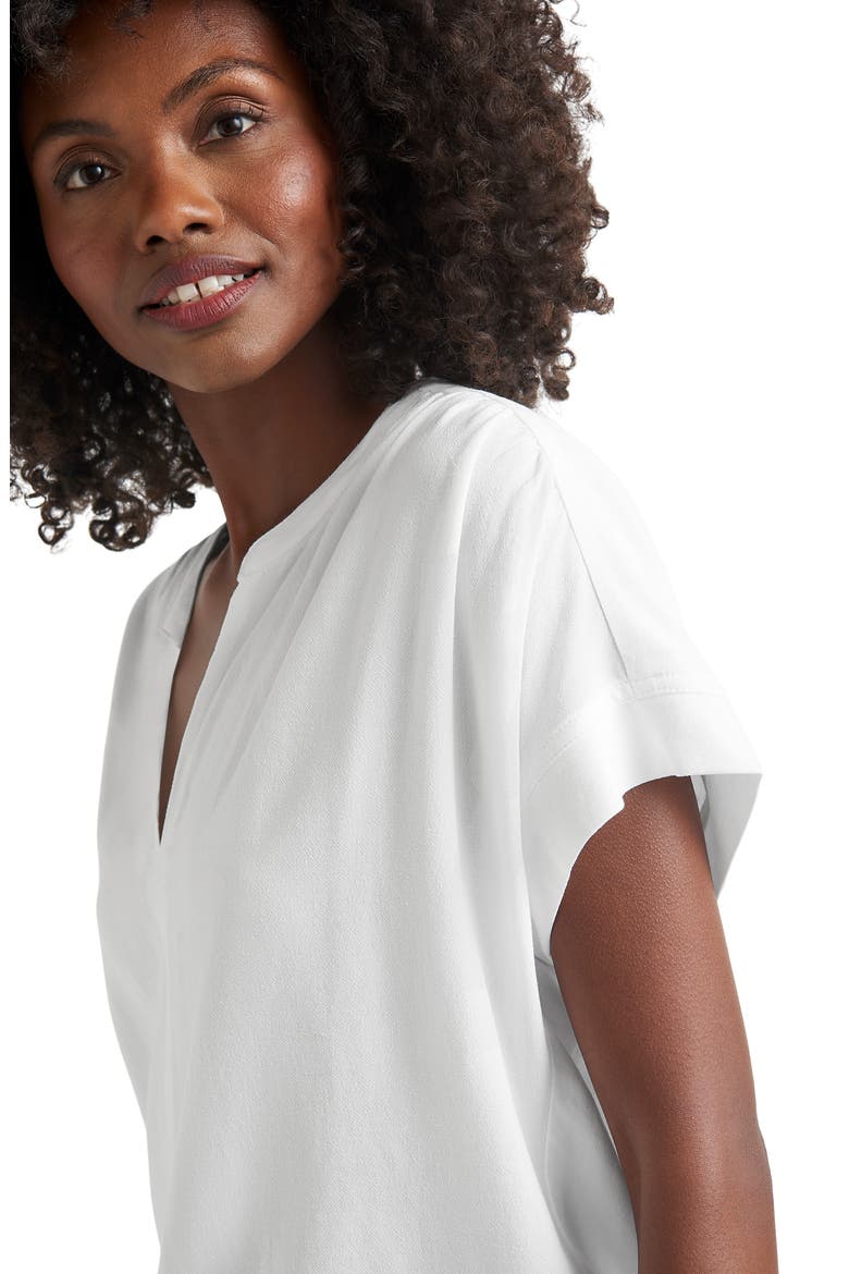 Wynne Crepe Blouse, Alternate, color, WHITE