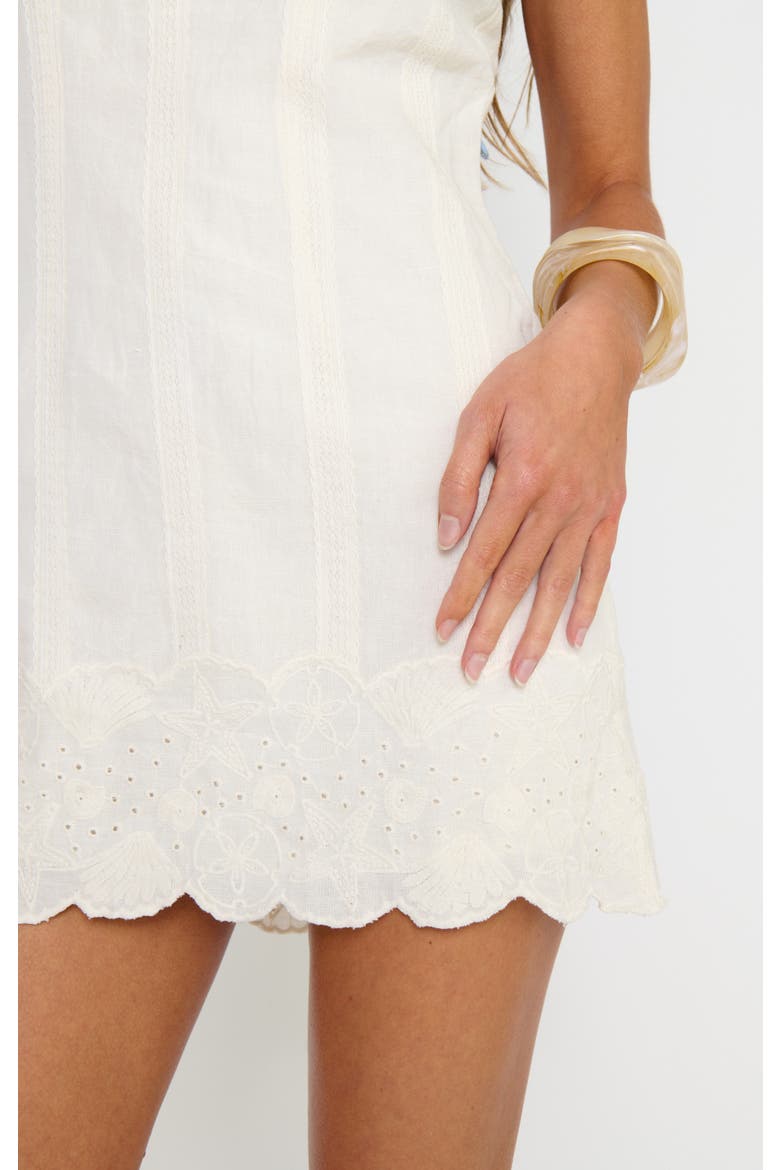 Ciao Mini Dress, Alternate, color, White Eyelet Embroidery