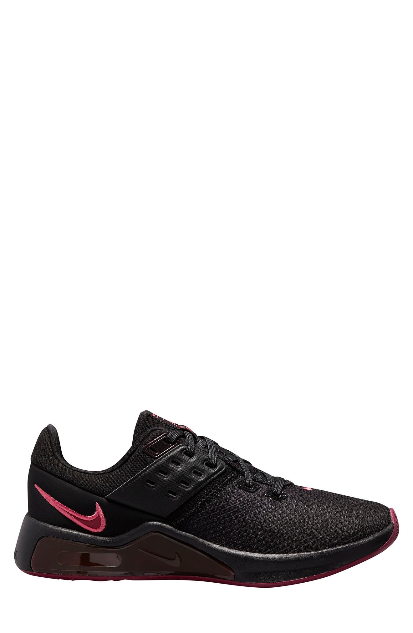 Air Max Bella TR 4 Training Sneaker, Main, color, BLACK/ARCHAEO PINK-DK BEETROOT