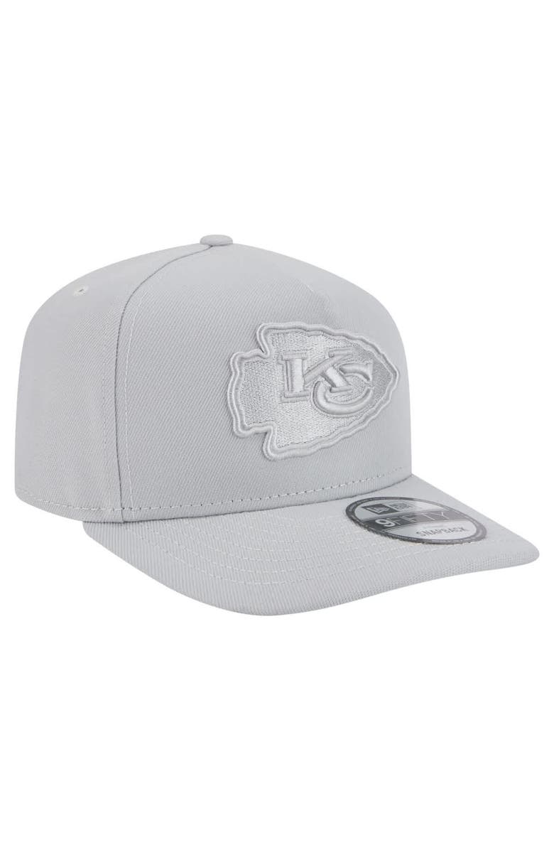 New Era Men's New Era Gray Kansas City Chiefs Color Pack 9FIFTY Snapback Hat, Alternate, color, 