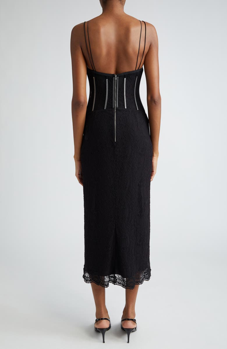 Dolce&Gabbana Lace Corset Dress, Alternate, color, Nero