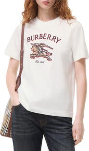 Burberry Knight Check Cotton T-shirt