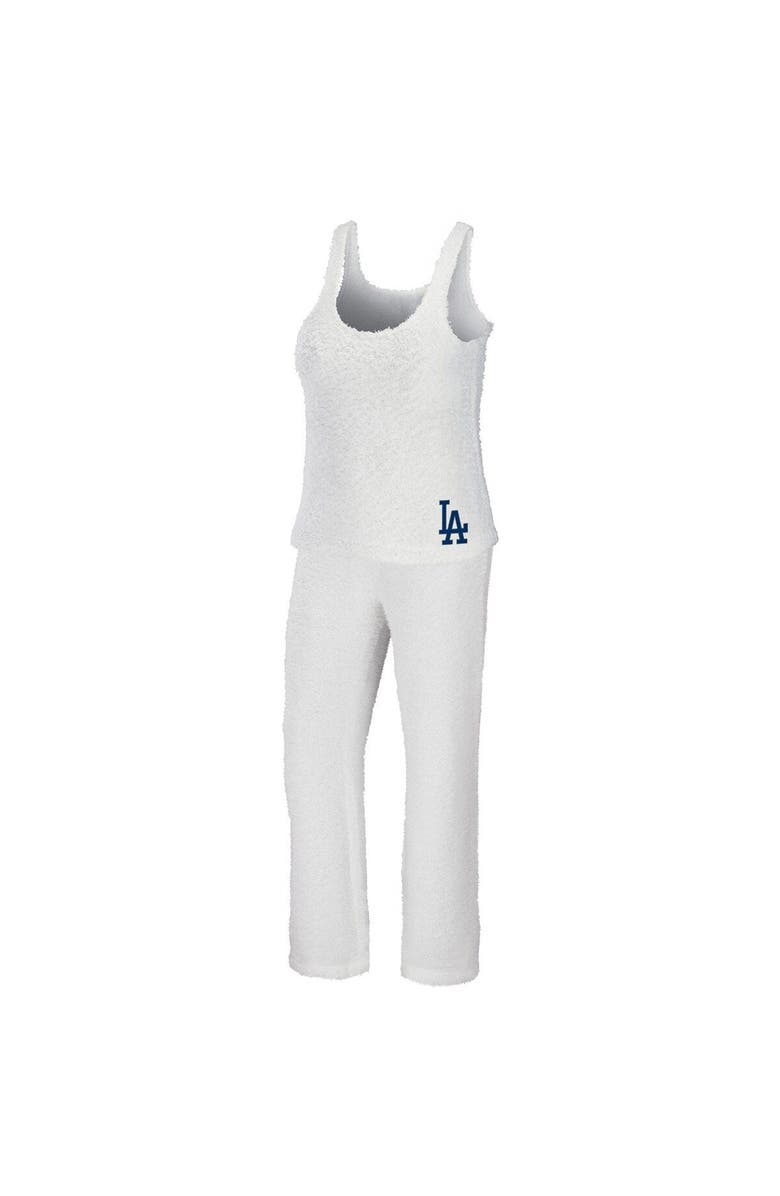WEAR by Erin Andrews Women's WEAR by Erin Andrews Cream Los Angeles Dodgers Cozy Lounge Tank Top & Pants Set, Main, color, Cream