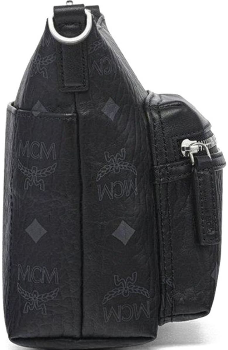 MCM Aren Crossbody in Visetos, Alternate, color, Black