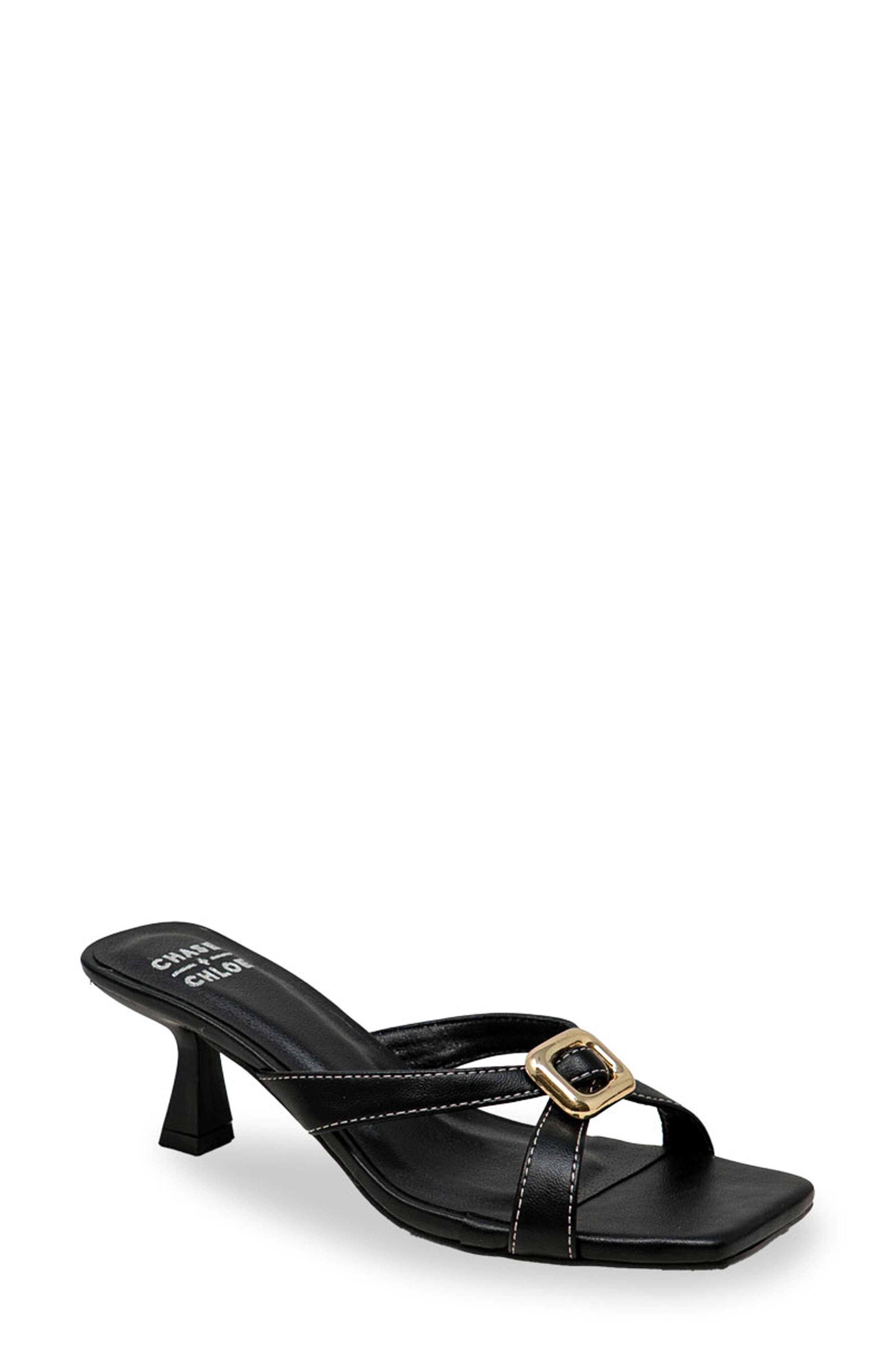 Square Toe Slide Sandal