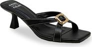 CHASE AND CHLOE Square Toe Slide Sandal