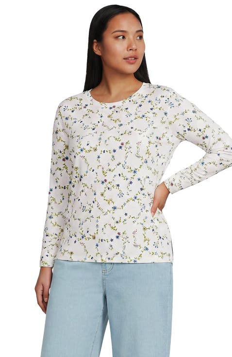 Supima Cotton Long Sleeve Crewneck T-Shirt