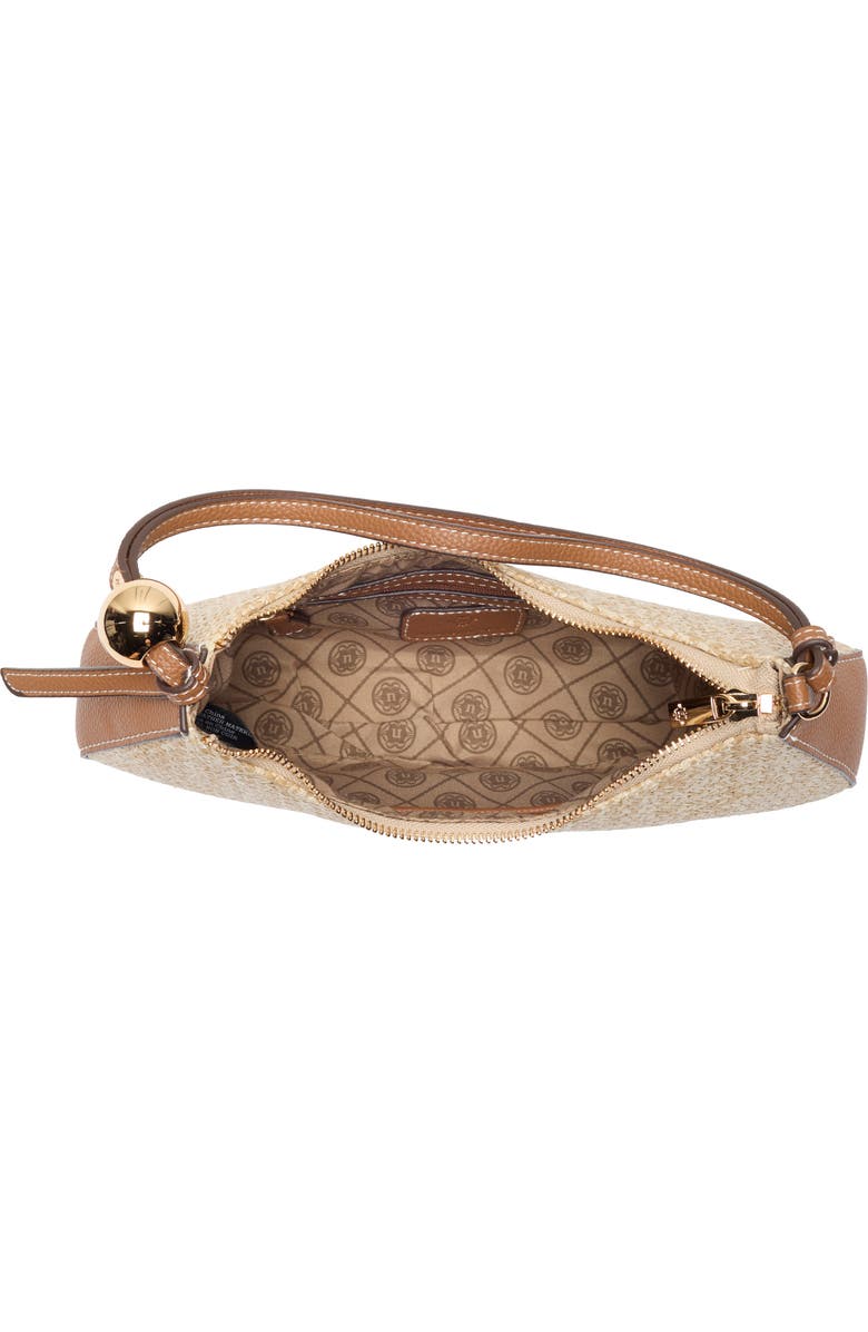 Nanette Lepore Straw Shoulder Bag, Alternate, color, Natural Straw-Hazelnut