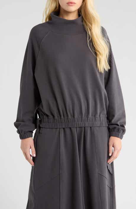 Seren Side Tie Funnel Neck Top
