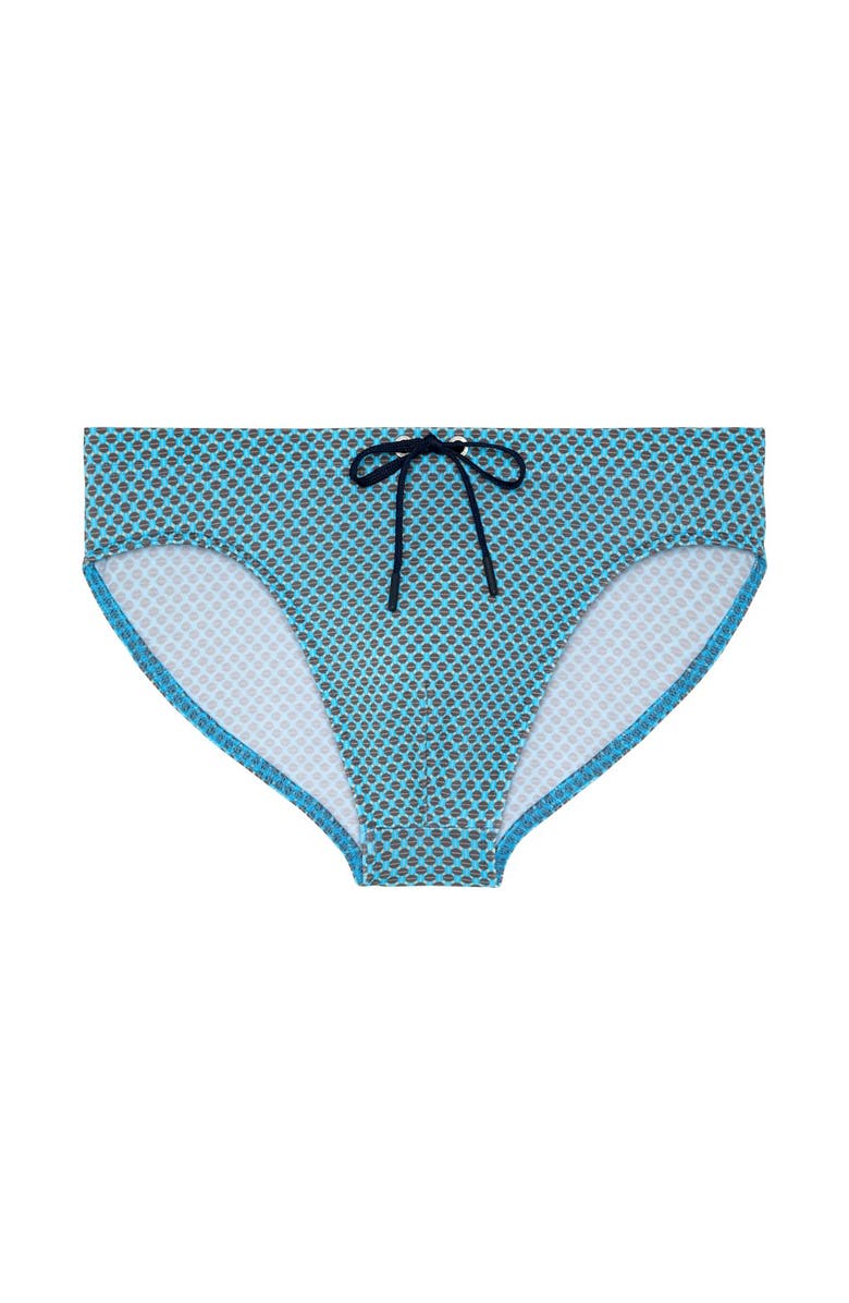 HOM Cappuccino Swim Mini Briefs, Main, color, Blue Print