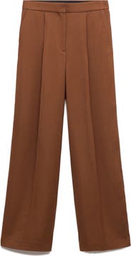 MANGO Straight Leg Suit Pants