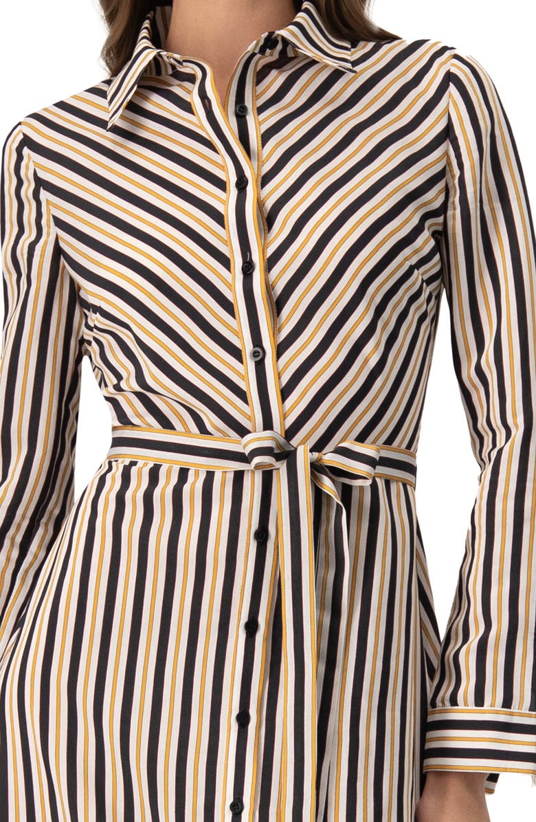 IVONNE Long Striped Shirt Dress, Alternate, color, Striped