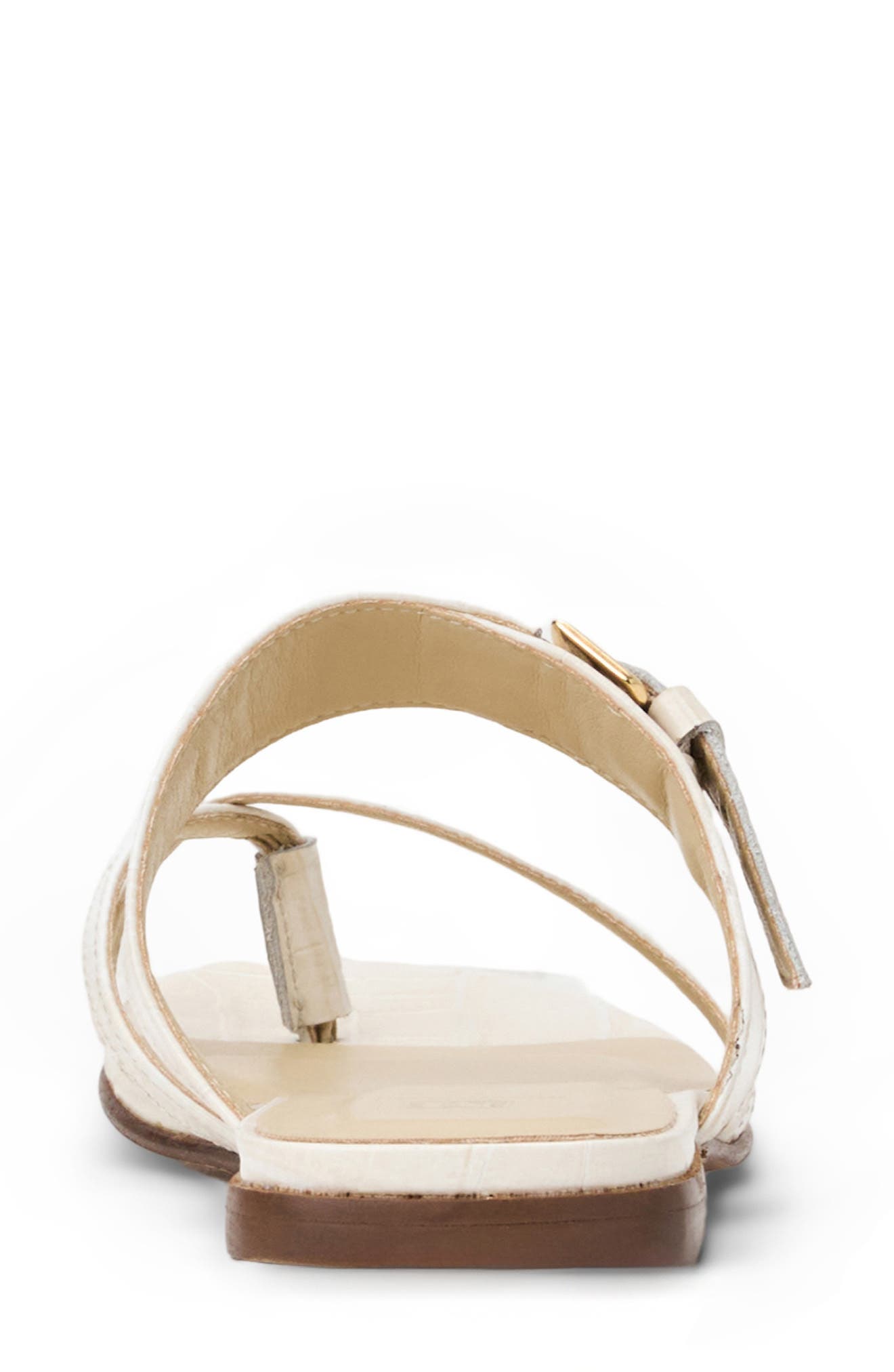 Noela Croc Embossed Slide Sandal, Alternate, color, BONE CROC