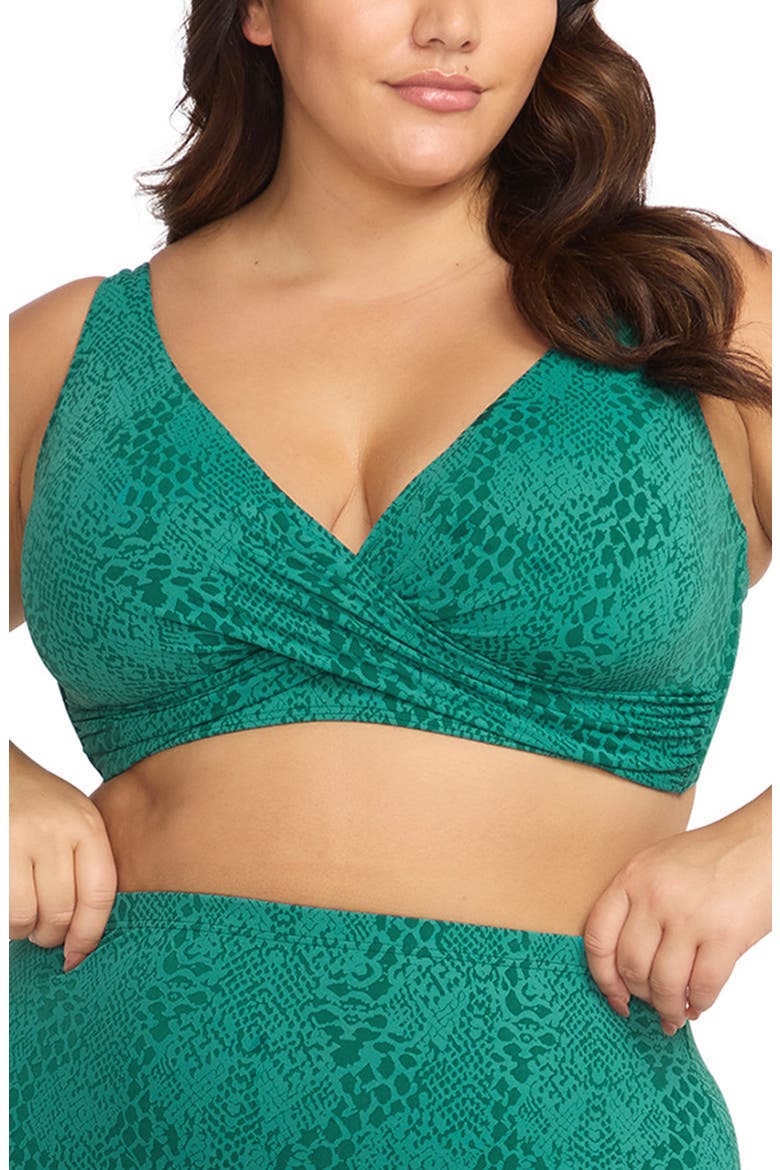 Ekhis Delacroix Bikini Top, Main, color, GREEN