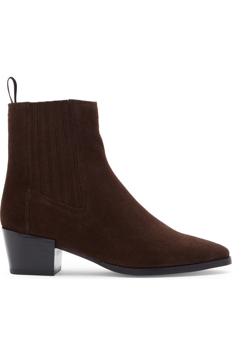 rag & bone Rylee Pointed Toe Bootie, Alternate, color, Mocha Suede