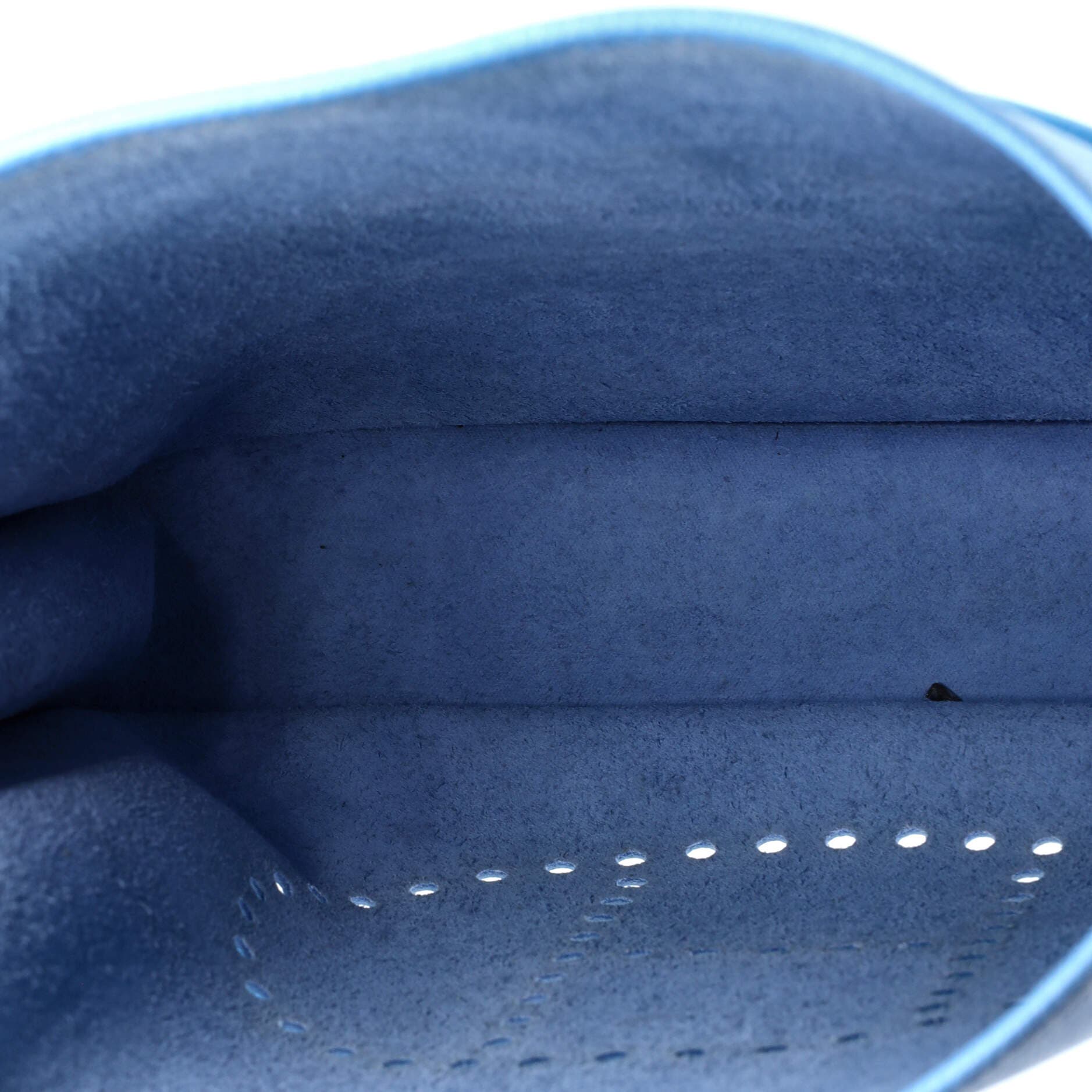 Pre-Owned Hermes Evelyne Bag Gen III Epsom PM, Alternate, color, Celeste