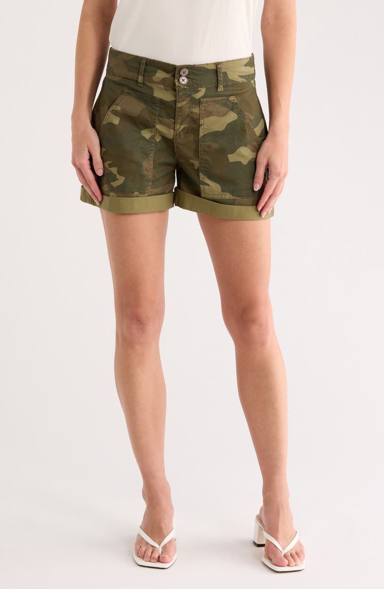 Sanctuary Rio Cuffed Shorts, Main, color, Renew Camo