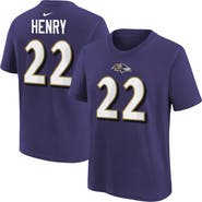 Nike Youth Nike Derrick Henry Purple Baltimore Ravens Player Name & Number T-Shirt