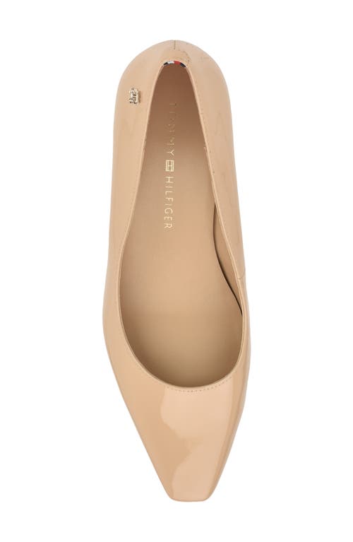 Tommy Hilfiger Opheili Block Heel Pump In Neutral