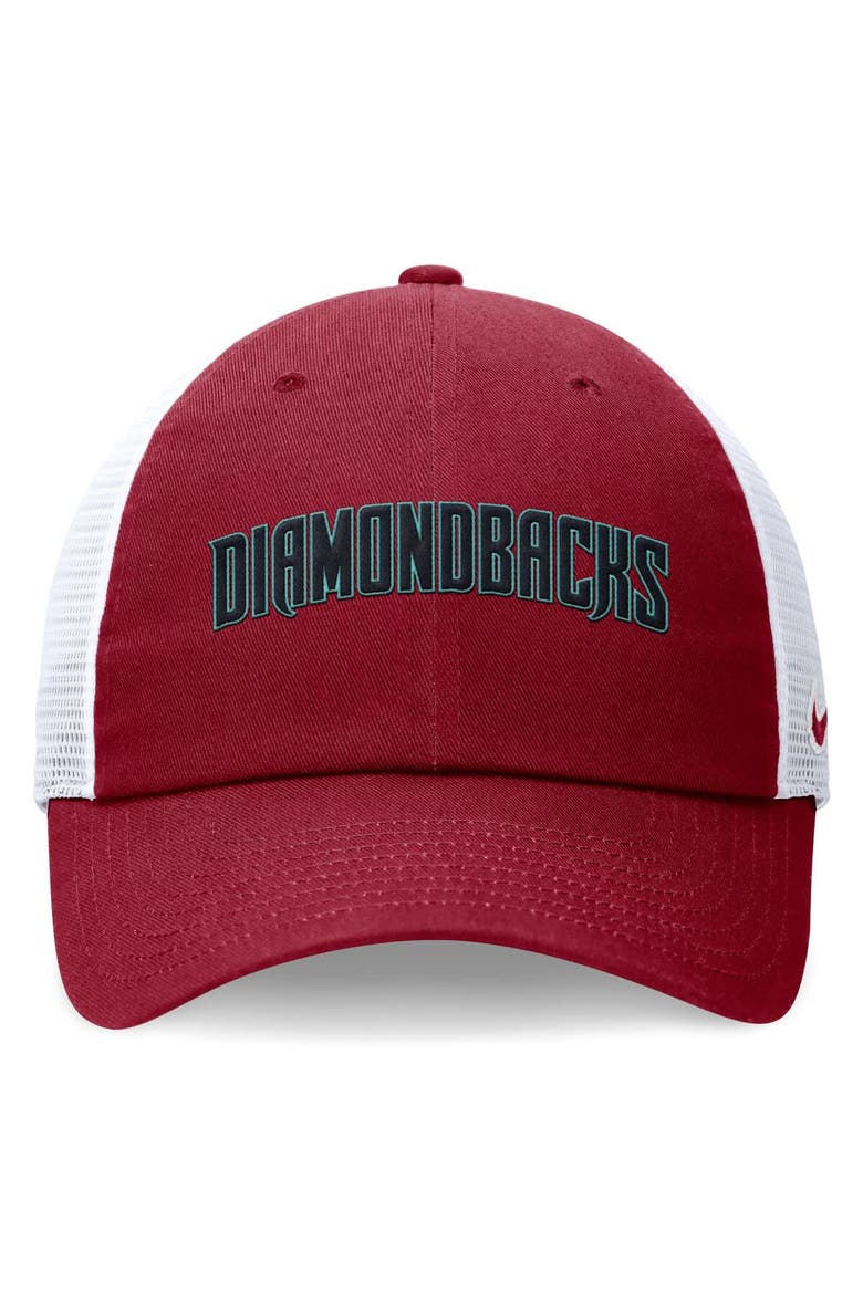 Men's Nike Red Arizona Diamondbacks Wordmark Adjustable Trucker Hat, Alternate, color, Red