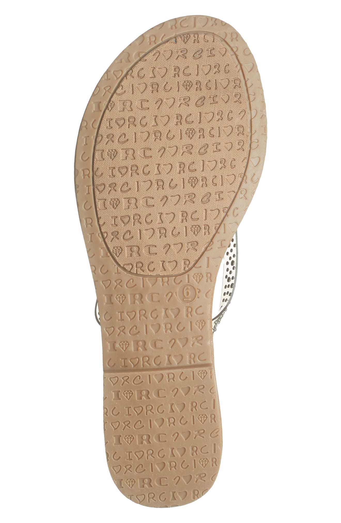 ROCK AND CANDY Rock & Candy Embellished Clear Strap Flip-Flop Sandal, Alternate, color, 