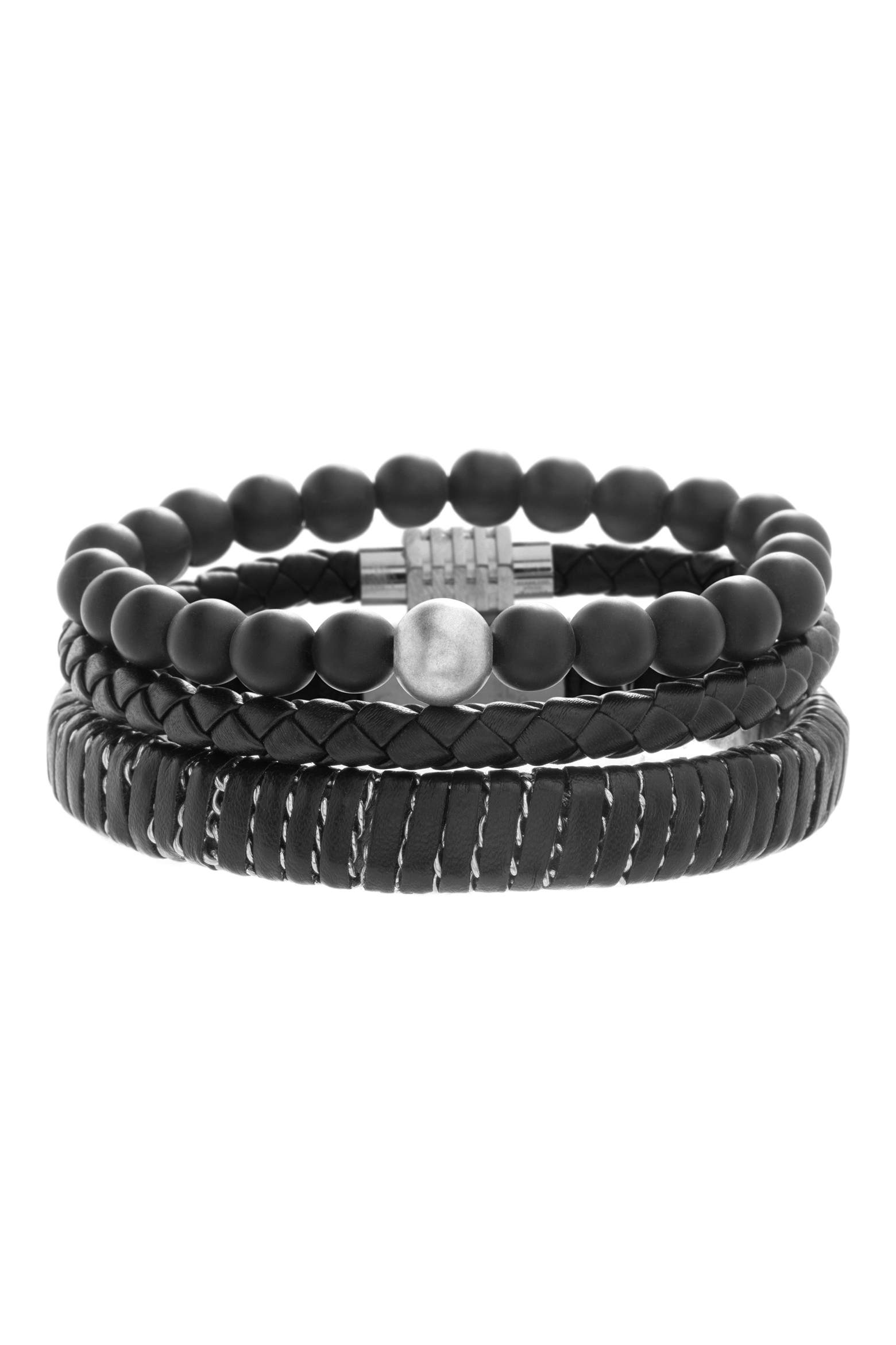 Ben Sherman Set Of 3 Beaded Leather Bracelets Men Nordstrom ben-sherman-set-of-3-beaded-leather-bracelets-men-nordstrom