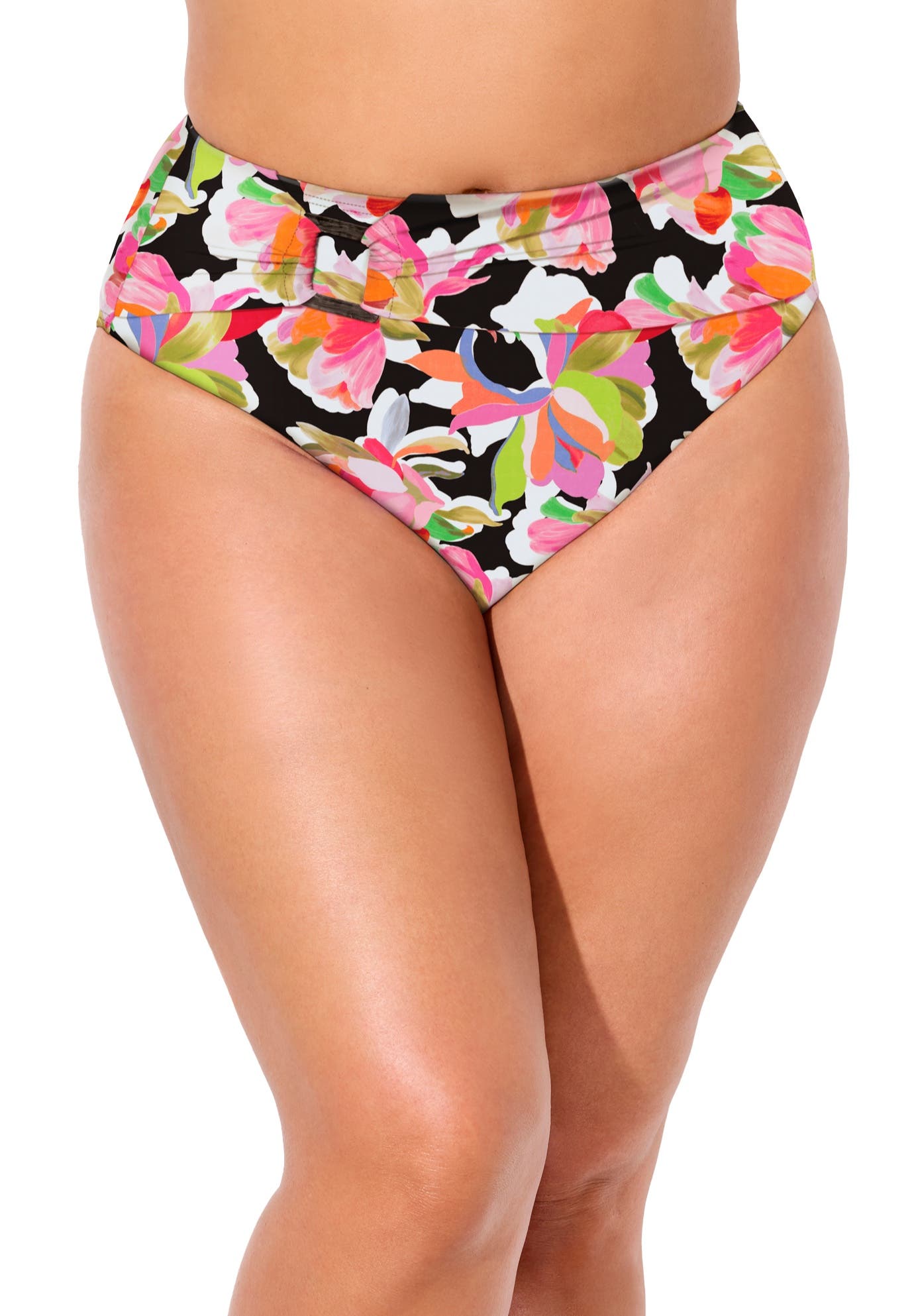 Black Watercolor Floral
