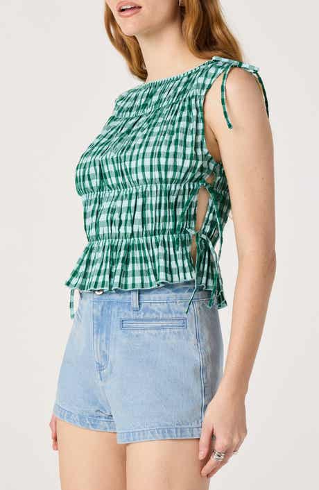 Bianca Gingham Sleeveless Top