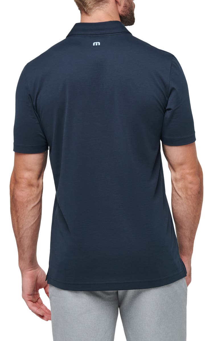 TravisMathew State of the Art 2.0 Chest Stripe Polo, Alternate, color, Total Eclipse