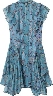 AllSaints Fleur Handkerchief Hem Dress