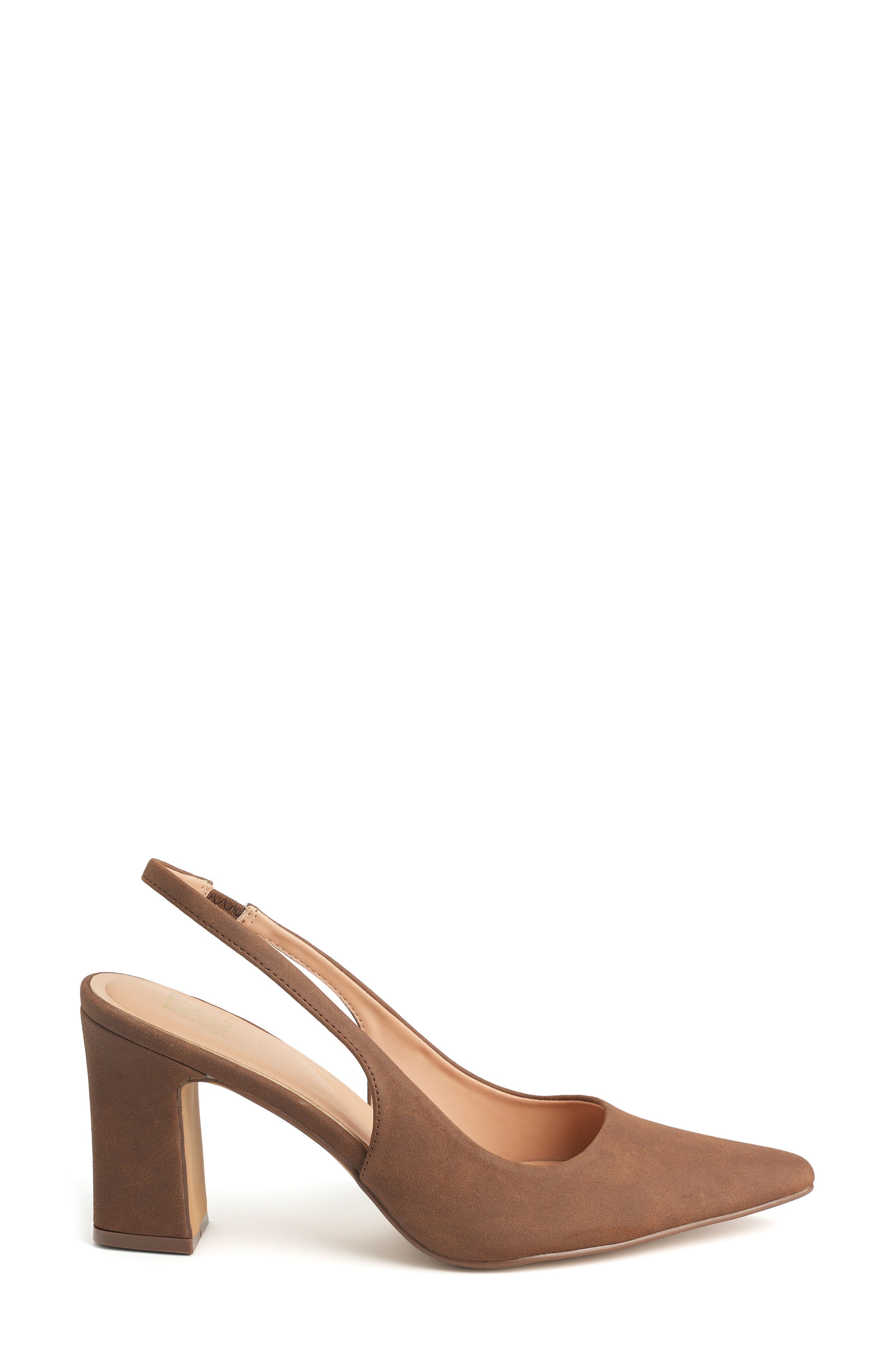 NEW YORK AND COMPANY Theresa Slingback Pump, Alternate, color, Brown
