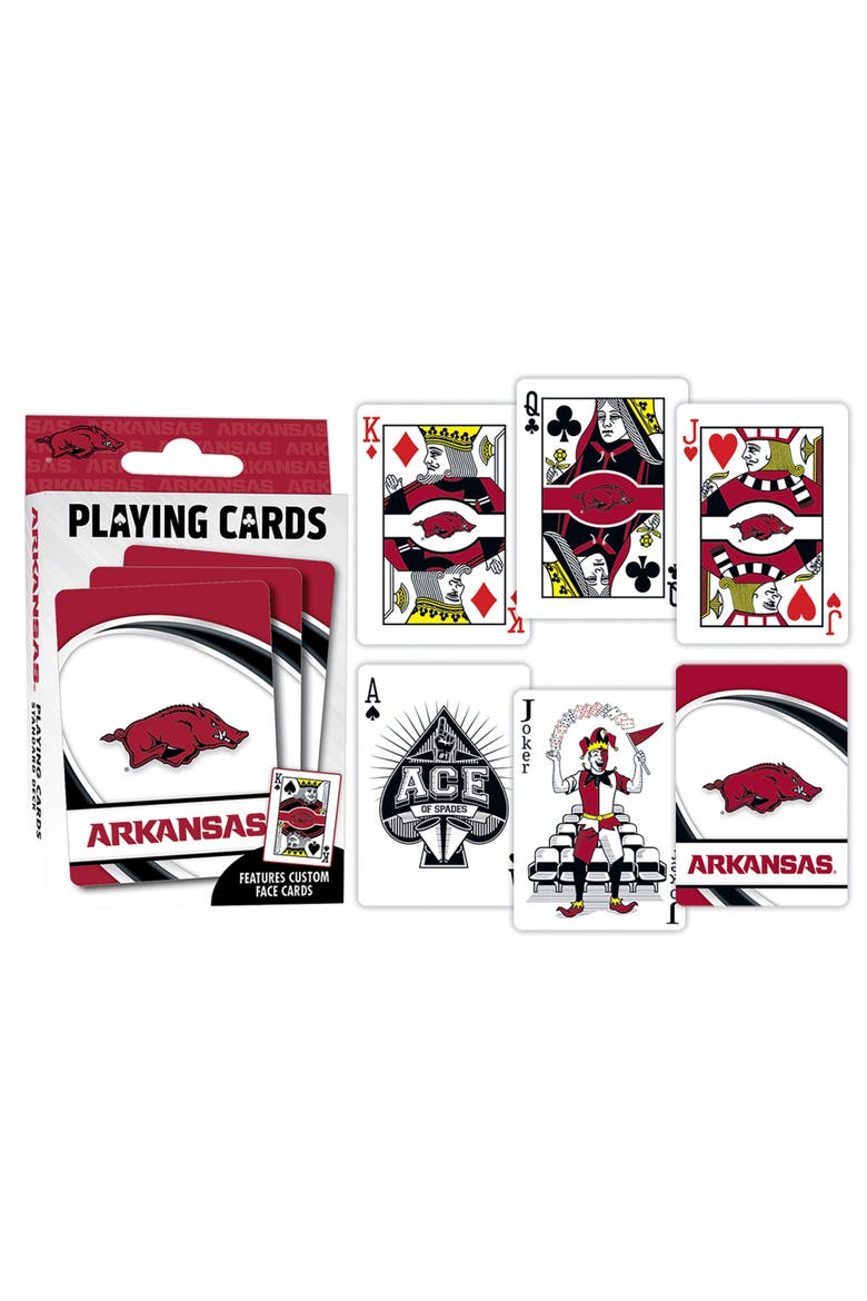 Arkansas Razorbacks Playing Cards, Alternate, color, Multicolor
