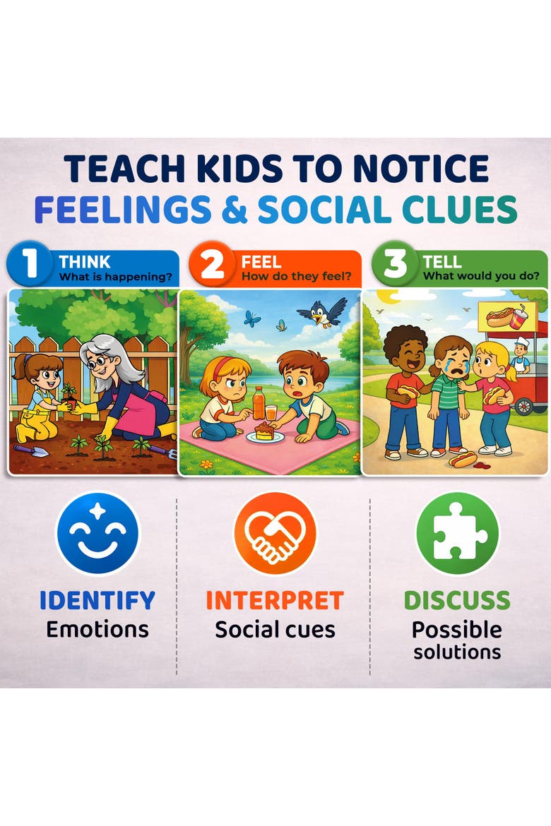 Kids Flash Cards & Social Skills Card Games - Realistic Educational Toys, Alternate, color, Emotion