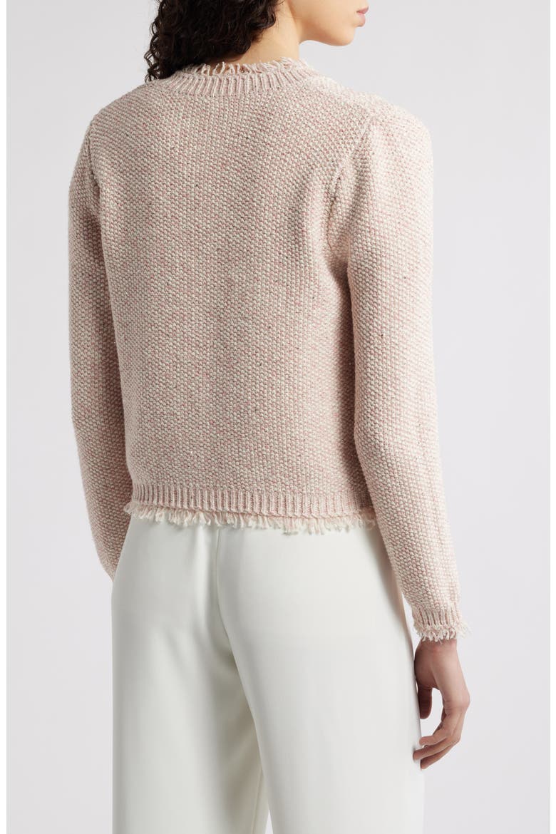 Marled Moss Sequin Cardigan, Alternate, color, LIGHT PINK MULTI