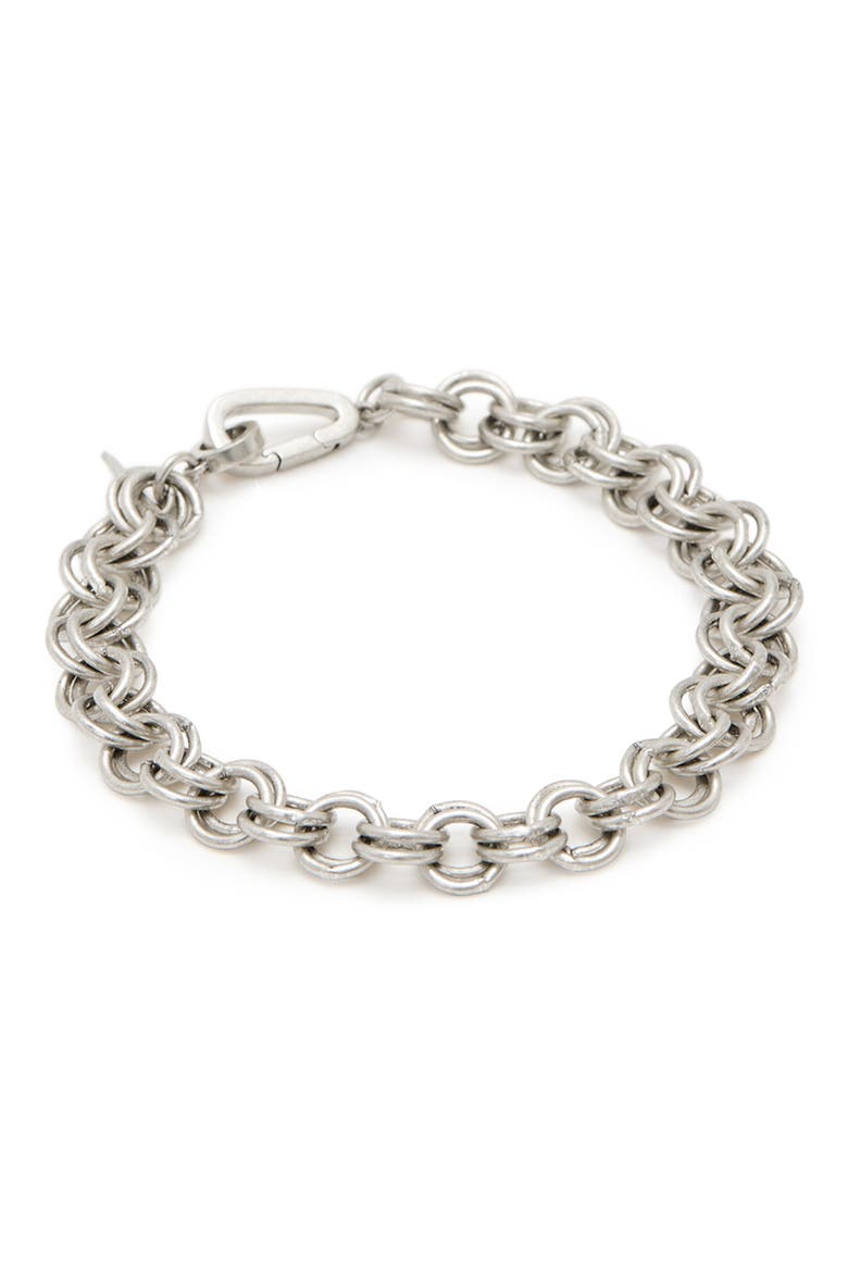 Men's Rolo Chain Bracelet, Main, color, WARM SILVER