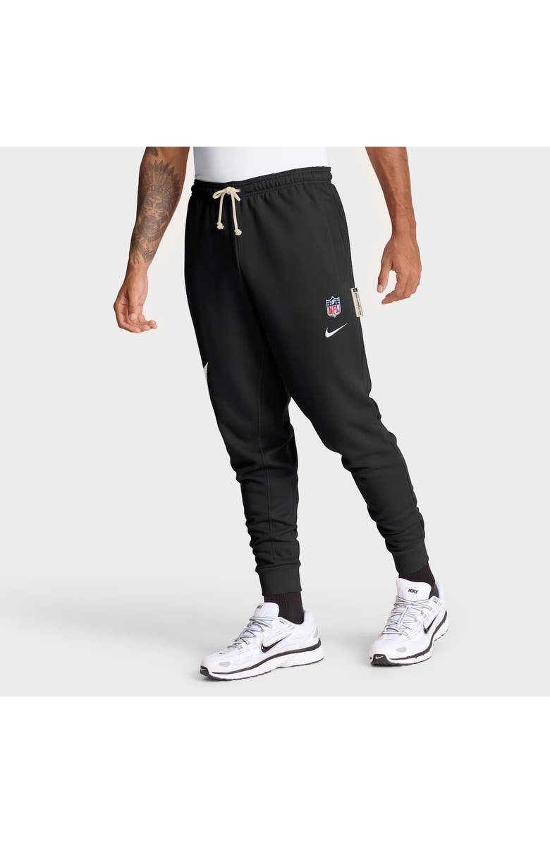 Nike Men's Nike Black New York Jets Sideline Standard Issue Ground Game Dri-FIT Taper Pants, Alternate, color, Black
