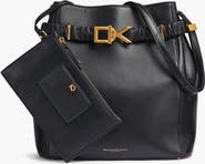Donna Karan New York Gingham Bucket Bag