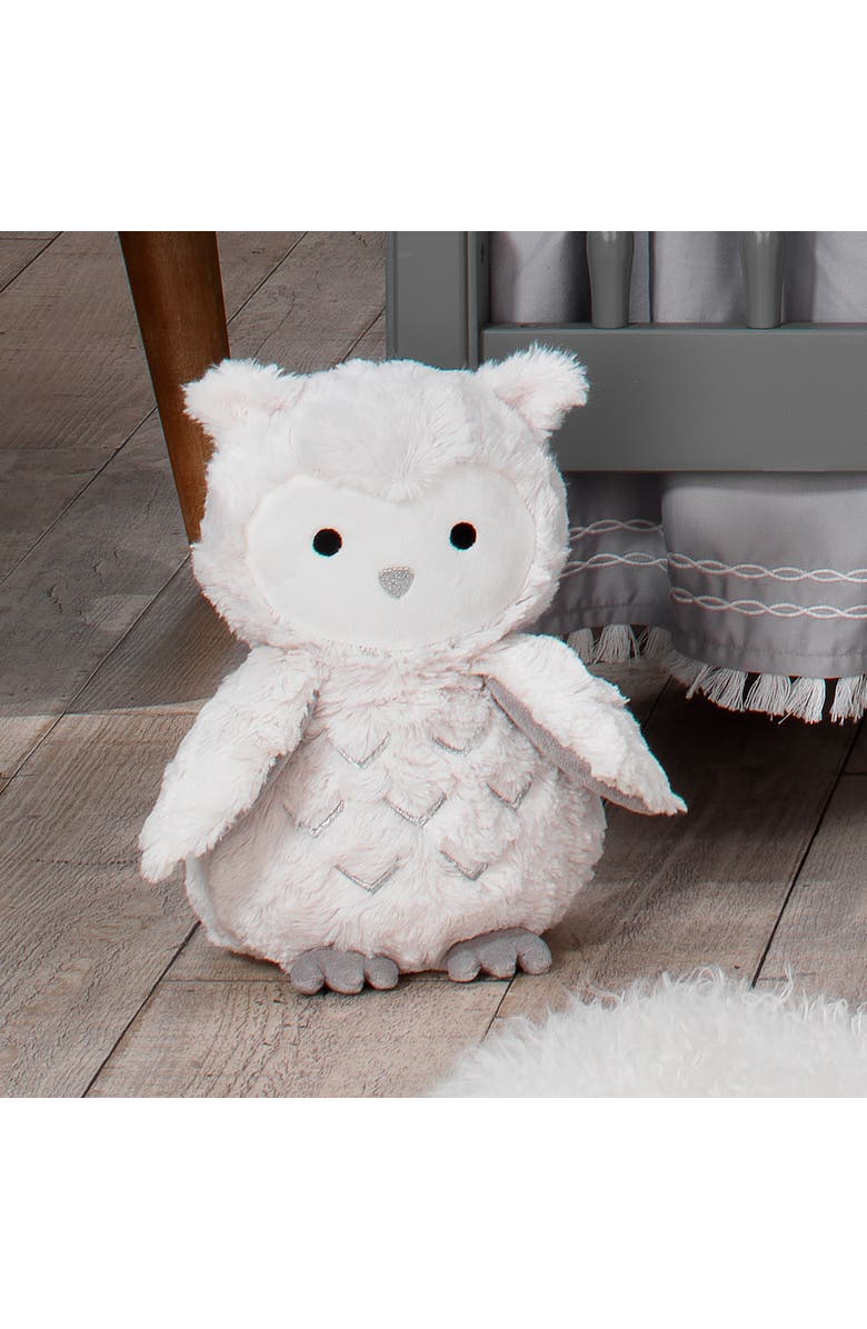 Lambs & Ivy Luna Plush Owl Stuffed Animal - Luna, Alternate, color, White