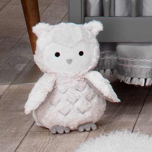 Lambs & Ivy Luna Plush Owl Stuffed Animal In White