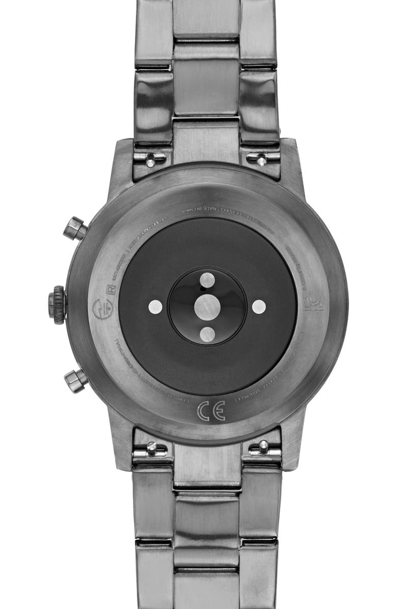 Fossil Collider Hybrid HR Chronograph Smart Bracelet Watch, 42mm, Alternate, color, 