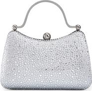 LADY COUTURE Double Metal Handles Dazzling Evening Handbag