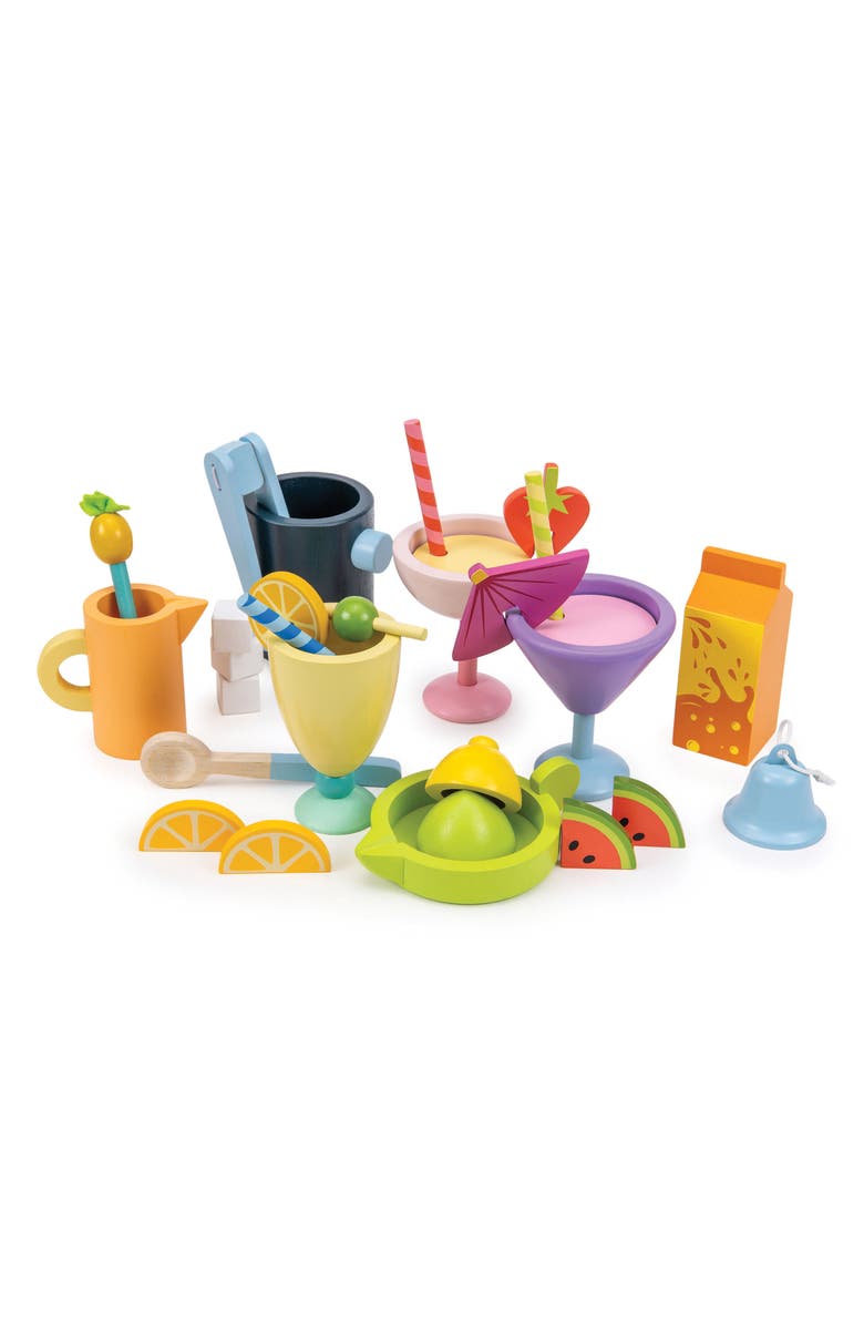 Tender Leaf Toys Drinks Trolley Play Set, Alternate, color, Green Multi