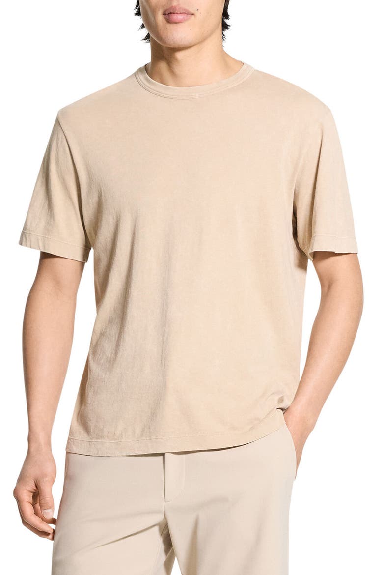 Washed Pima Cotton T-Shirt, Main, color, CHINO